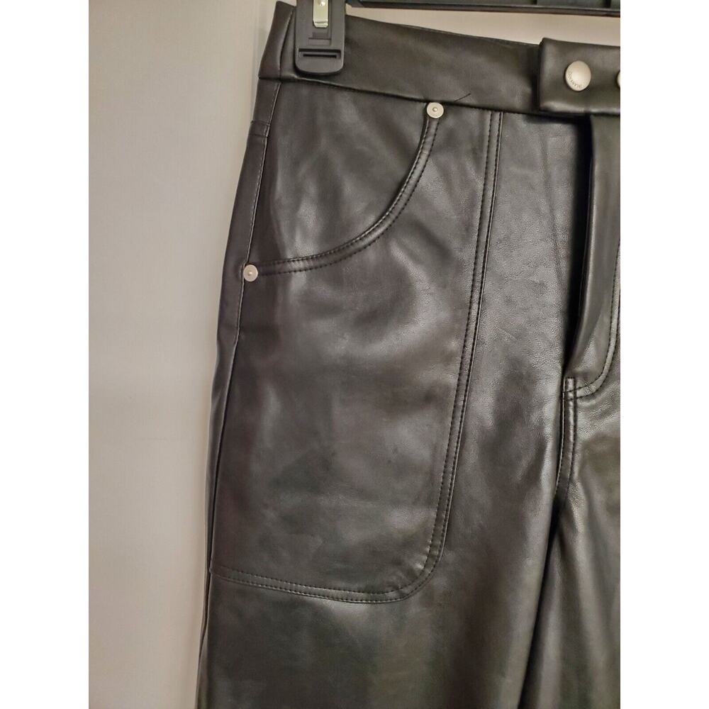 Women's BlankNYC "The Baxter" Black Faux Leather Pleather Pants | Size 26 - Picture 6 of 11